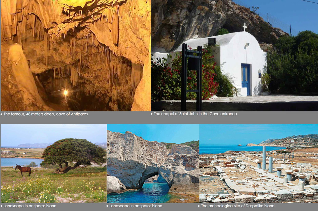 Antiparos beautiful Landscape , Cave and Despotiko