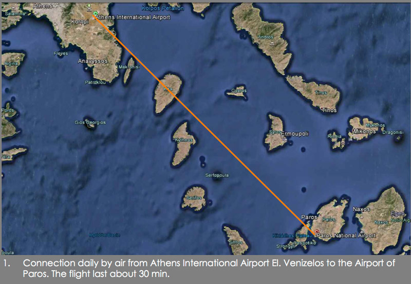 Access to Antiparos by air